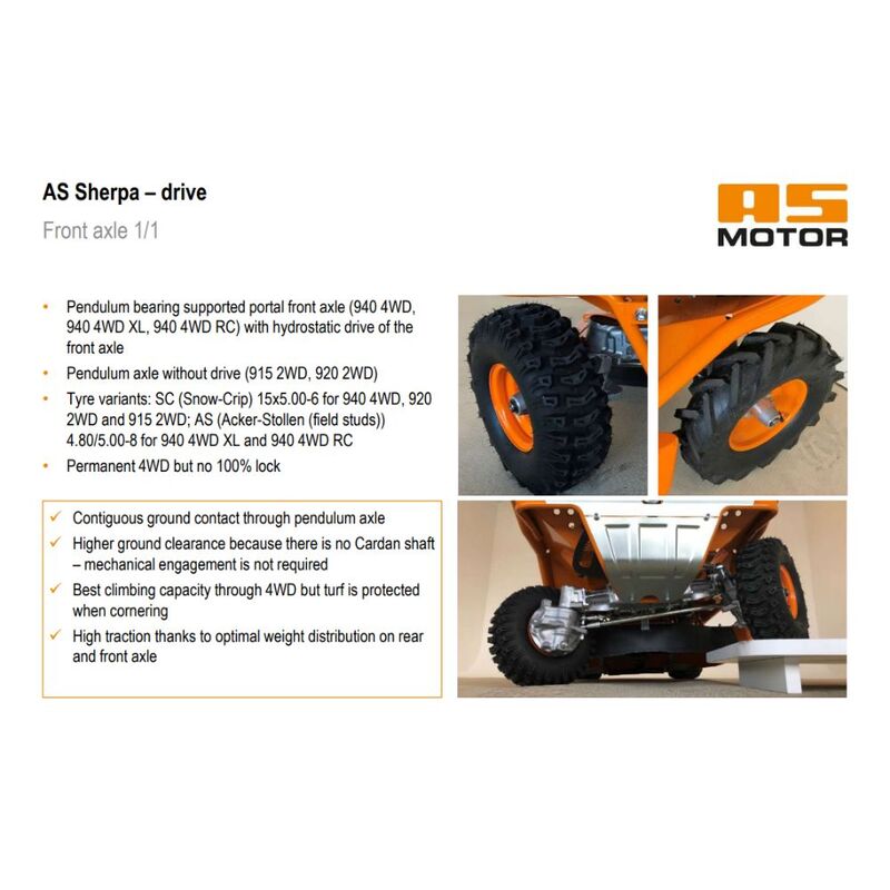 AS SHERPA 13 - FRONT AXLE AS SHERPA 13 - FRONT AXLE