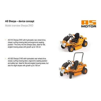 AS SHERPA 2 - MODEL OVERVIEW 2WD