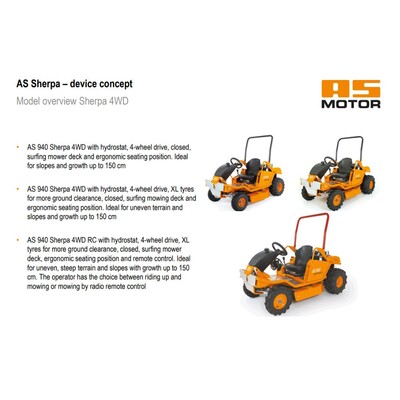 AS SHERPA 3 - MODEL OVERVIEW 4WD