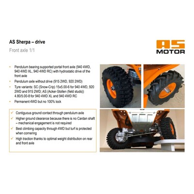 AS SHERPA 13 - FRONT AXLE
